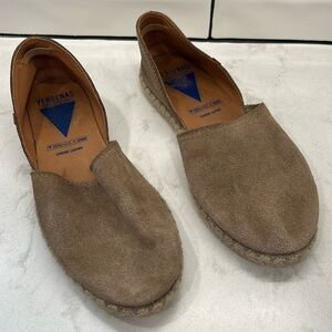 Verbenas Carmen Suede Leather Espadrille Closed Toe Loafers Women’s 9